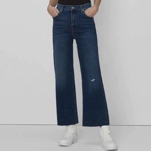 7 For All Mankind Cropped Alexa With Cut Hem Jeans Size 32